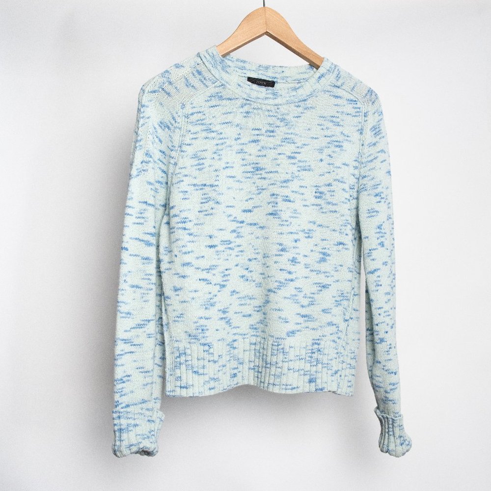JCREW Light Blue Speckled Sweater  - small